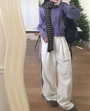 Suding Stripe Knit Muffler