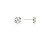 Essence Silver (W) Moissanite Florette Earrings