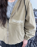 Dope Dyeing Embroidered Hood Jacket