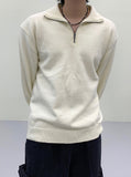 Unisex Cash Soft Knit Half Zip Up