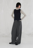 PINSTRIPE STRAP SLACKS