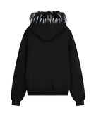 [mnem] Skunk Fleece Hoodie Zip-Up