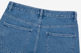 Lantic Semi-Wide Denim Pants