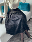 Somare Tassel Jacquard Flare Skirt