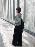 I Love Stripe Hood Zip-Up