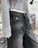 Kelon Pocket Washed Denim Pants