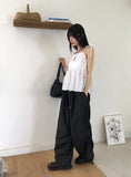 [MADE] Kinto String Two-Way Linen Denim Long Wide Jogger Pants