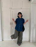 Kelgo Summer Denim Over Short Sleeve Shirt
