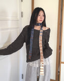 [MADE] Tens Crochet Net Overfit Boat Neck Knit