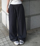 Kinch Nylon Wide Banding Pants