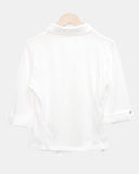Daen Pocket Button Collar Three Quarter T-shirt
