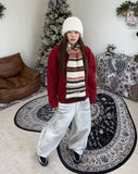 Diven Stripe Wool Muffler