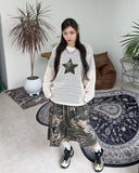 Luffy Camo Patch Mesh Knit