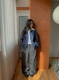 [BAONHAUS] Corylin Star Patch Banding Wide Pants