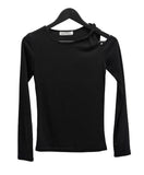 Twist Unbalanced Slit Tee