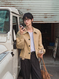 Autumn Cutting Crop Trench Coat
