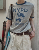Cops Printing Short Sleeve T-shirt