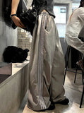 [UNISEX] Metal Track Wide Nylon Pants