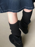 [1+1] Sealy Wrinkle Ribbed Leg Warmer Socks