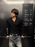 Senko Rib Half-zip Muscle Fit Knit