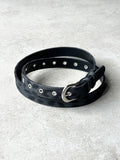 Leopard eyelet belt