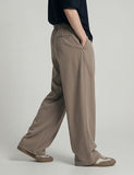 Clean One Tuck Banding Wide Slacks
