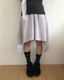 Royce Chiffon Layered Banding Midi Skirt