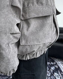 Deuce fleece corduroy hooded jacket
