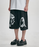 DHM MUIL Washed Denim Bermuda Shorts