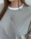 Dale striped ringer tee