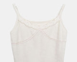 Mie Lace Terry Brushed Sleeveless