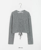 Ikuro Crop Knit Long Sleeve Tee