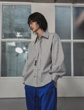 [LANARCH] Eckley Stripe Tie Shirt