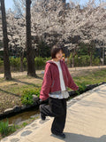 Perrin Stripe Color Matching Hood Zip-Up