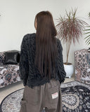 Lahen Cable Dyeing Damage Cardigan