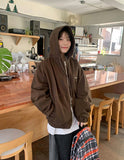 [unisex] Nehiko two-way work hood zip-up jumper