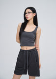 [U-BASIC] Roel Pigment Ribbed Tank Top