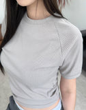 Sedon slim ribbed t-shirt