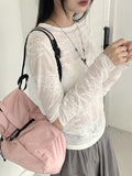 Cliff Color Matching String Mini Nylon Backpack