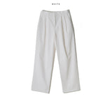 Int two tuck banding wide pants