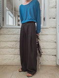 Loader Pintuck Stripe Wide Slacks