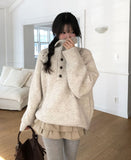 Tessie Stitch High Neck Two-Way Knit