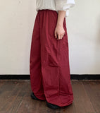 Kikiko nylon banding string parachute cargo pants