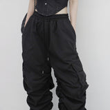 Retif String Shirring Wide Pants