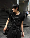 Crop Muscle Fit Ringer Archive T-shirt