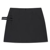 DOUBLE BELTED SKIRT