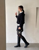Nele Round Knit Mini Skirt Two Piece
