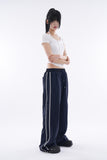 Code track line nylon banding pants