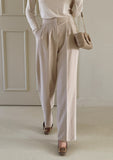 Eslin Two Pin Tuck Wide Slacks