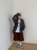 [unisex] Platney Cotton Cargo Bermuda Pants